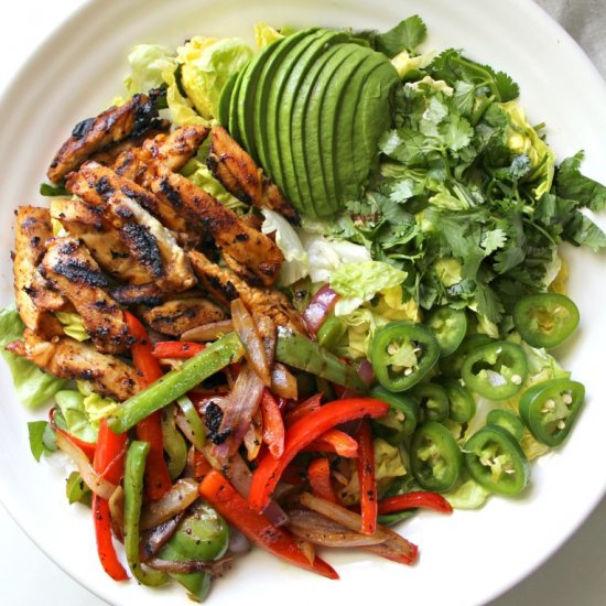 Grilled Chicken Fajita Salad