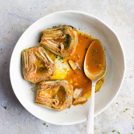 Braised Artichokes