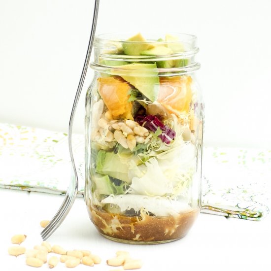 Mason Jar Avocado Orange Salad