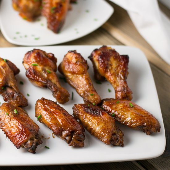 Baked Honey Garlic Chicken Wings