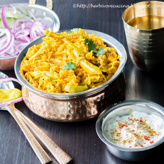 Ivy Gourd Rice | Masale Bhaat