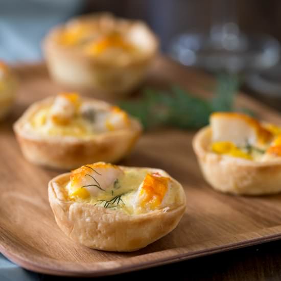 Smoked Fish and Sweetcorn Tartlets