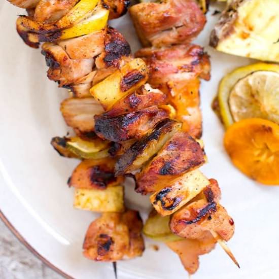 Spicy Maple Citrus Kabobs