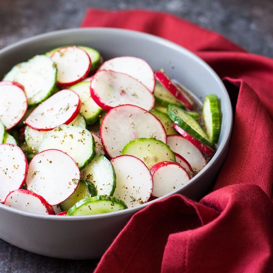 cucumber radish salad