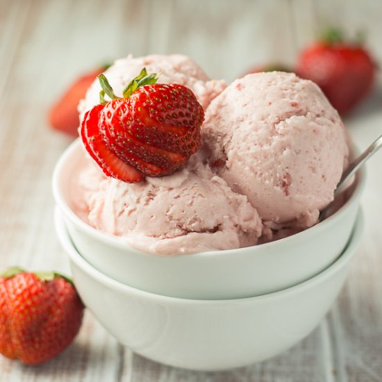 Strawberry Coconut Ice Cream