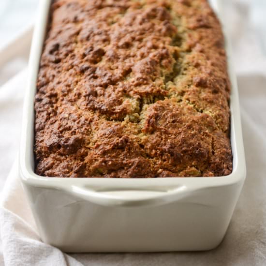 almond butter roasted banana bread