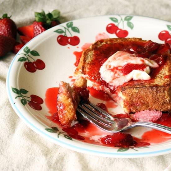 Strawberries & Cream French Toast