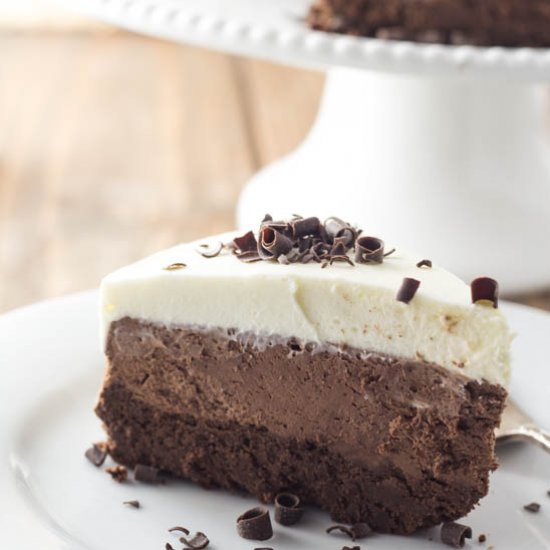 Triple Chocolate Mousse Cake