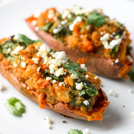 Twice Baked Sweet Potato