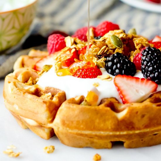 Brown Butter Waffle with Yogurt