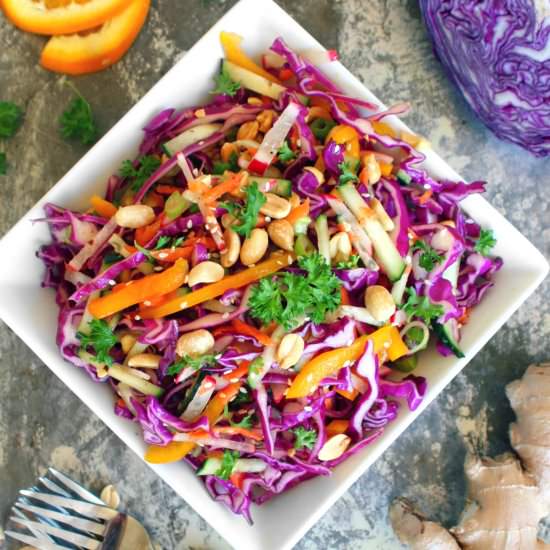 Orange and Ginger Cabbage Slaw