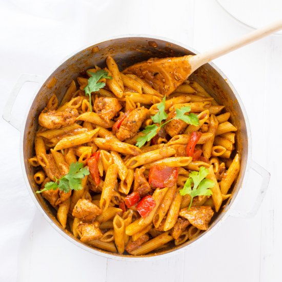 Puerto Rican Chicken Pasta