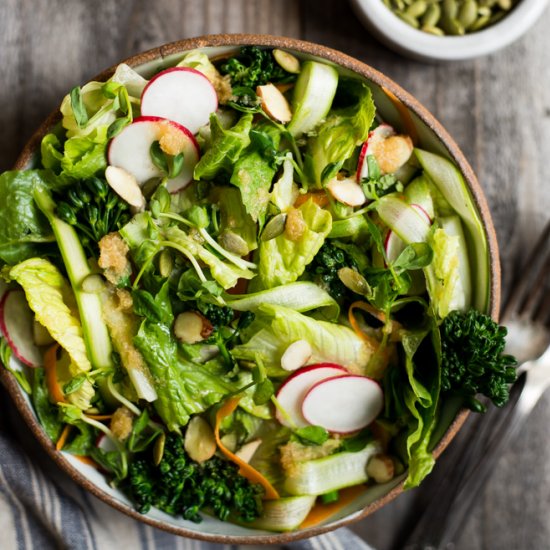 Spring Salad & Lemongrass Dressing