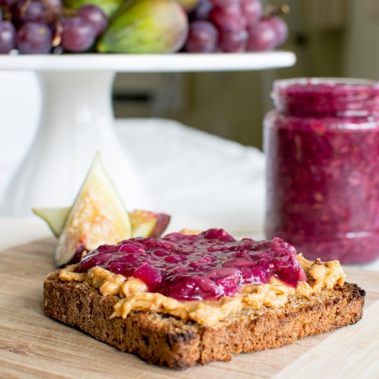 Grape and Apple Chia Jam