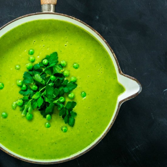 Peapod & Little Gem Soup