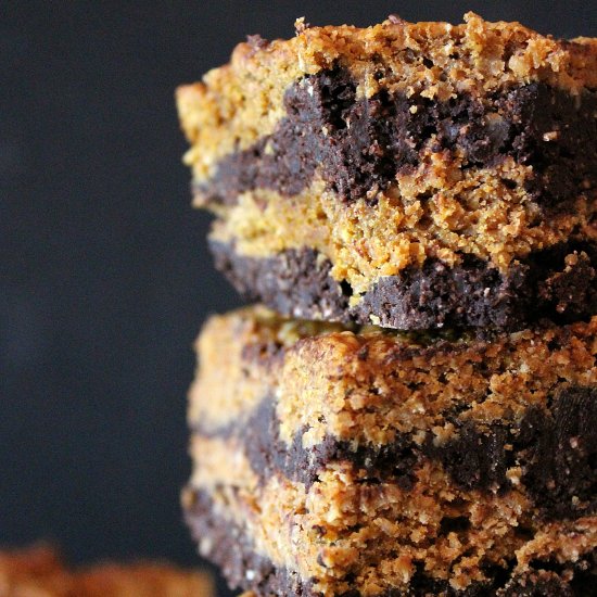 Chocolate Pumpkin Brownie Bars