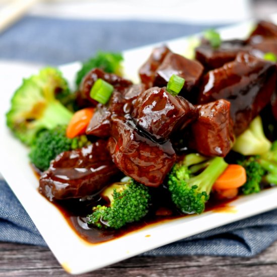 Paleo Crockpot Mongolian Beef