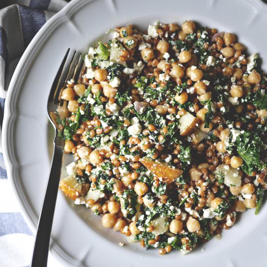 Chickpea and Bosc Pear Salad