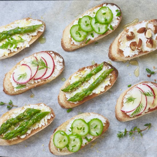 Fresh Ricotta crostini