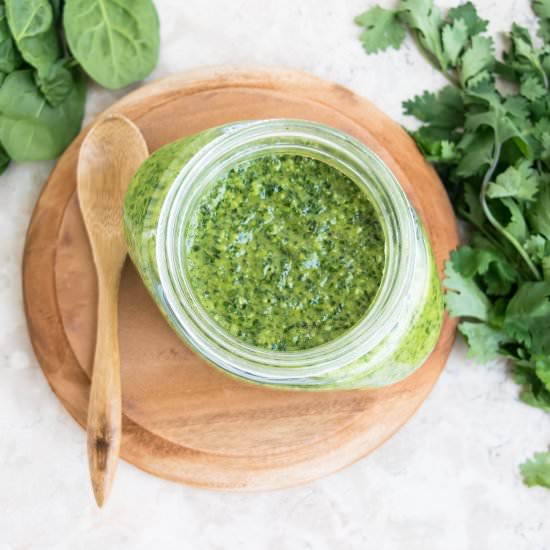 Spinach Pea Pesto