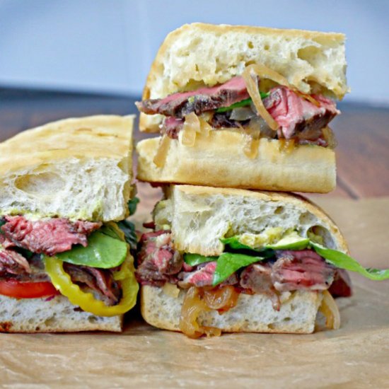 Rustic Ribeye on Ciabatta