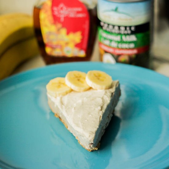 Vegan No Bake Banana Cream Pie