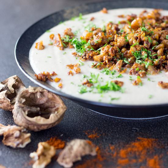 Cauliflower and Walnut Soup