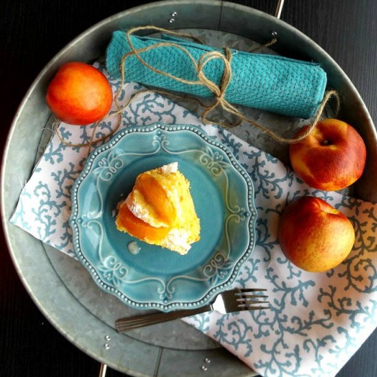 Homemade Summer Peach Pound Cake