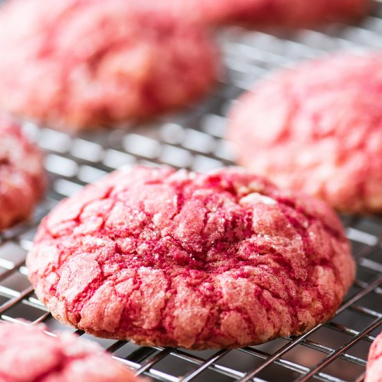 Beet-Lemon Gooey Butter Cookies