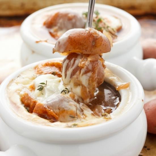 French Onion Soup with Potatoes