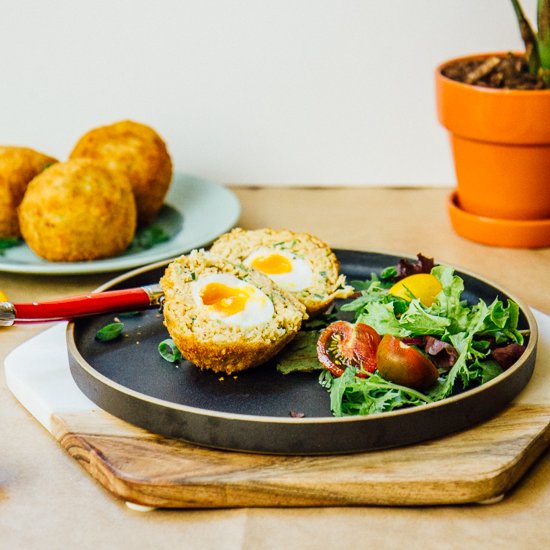 Vegetarian scotch eggs