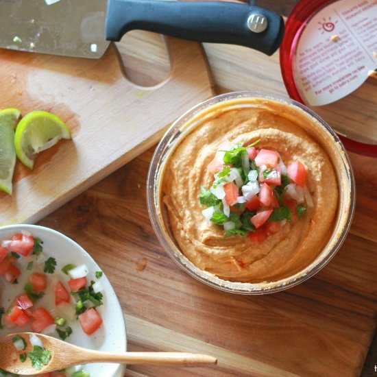 Cilantro Lime Fresh Salsa Hummus