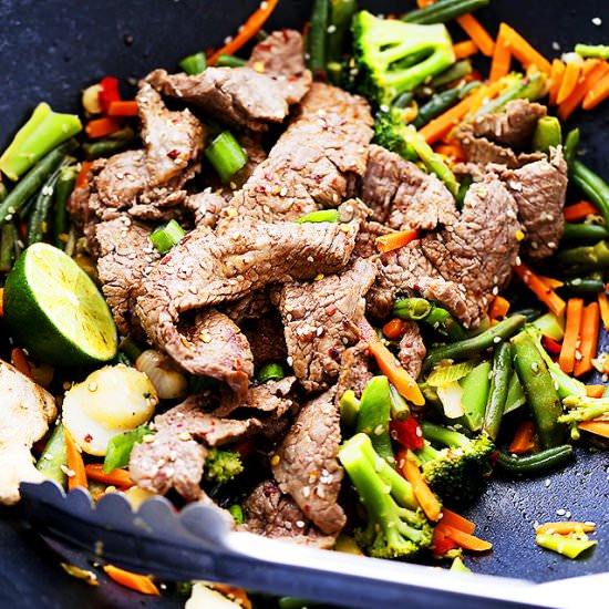 Ginger-Lime Beef Stir Fry