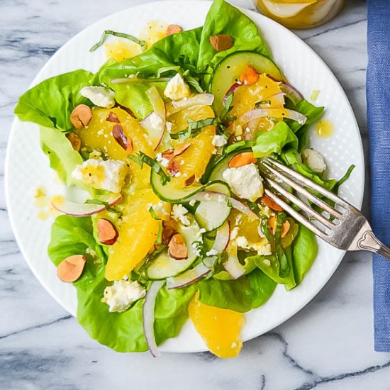 Simple Citrus Almond Salad