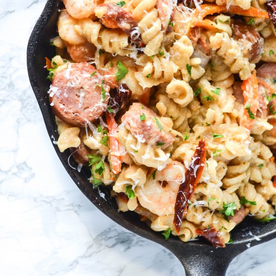 Creamy Cajun Cauliflower Pasta