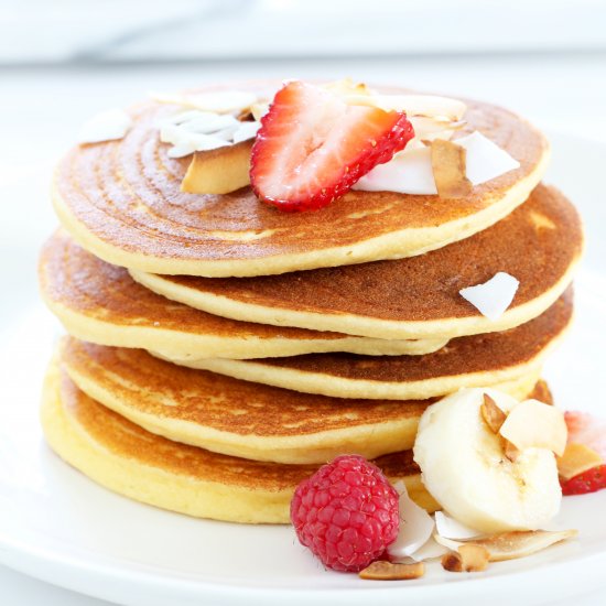 Fluffy Coconut Flour Pancakes