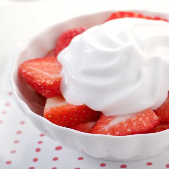 Strawberries with Coco-lime Mousse