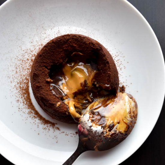 Chocolate/Peanut Butter Lava Cake