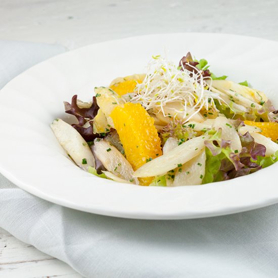 Stir Fry White Asparagus Salad