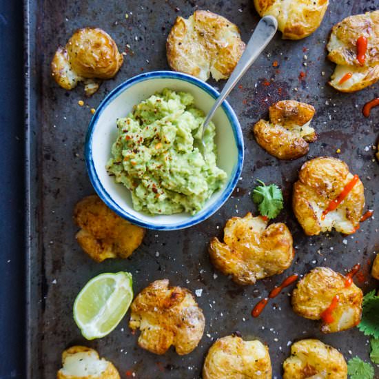 Garlic Smashed Potatoes