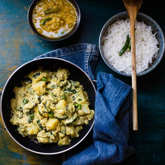 Zucchini with Poppy Seed Paste