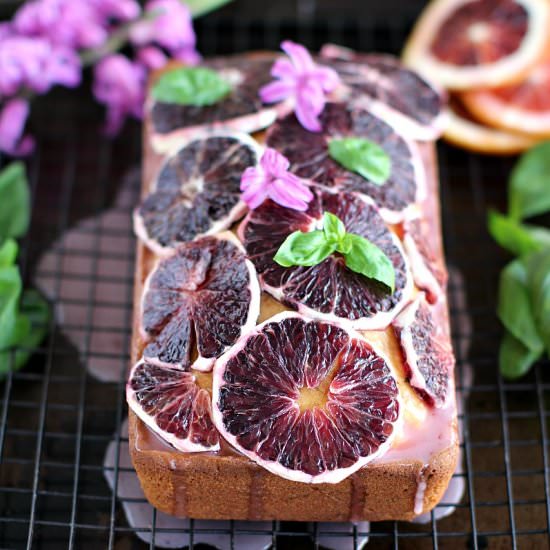 Basil Blood Orange Pound Cake