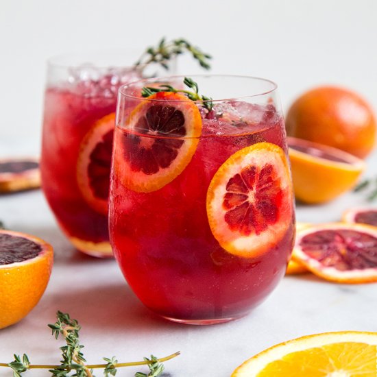 Blood Orange Elderflower Gin