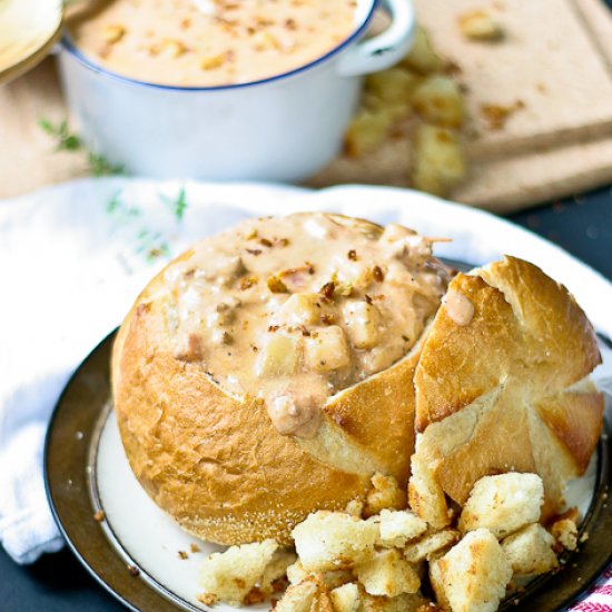 Crockpot Cheeseburger Soup