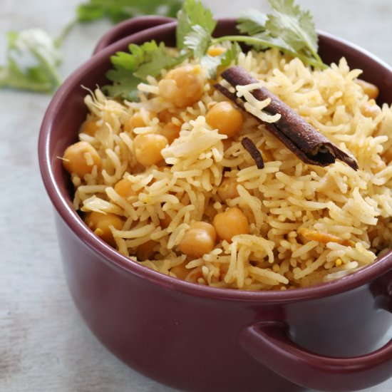 Chickpea Pulao/Pilaf