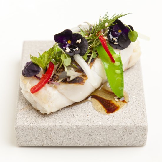 Black cod with Thai dressing