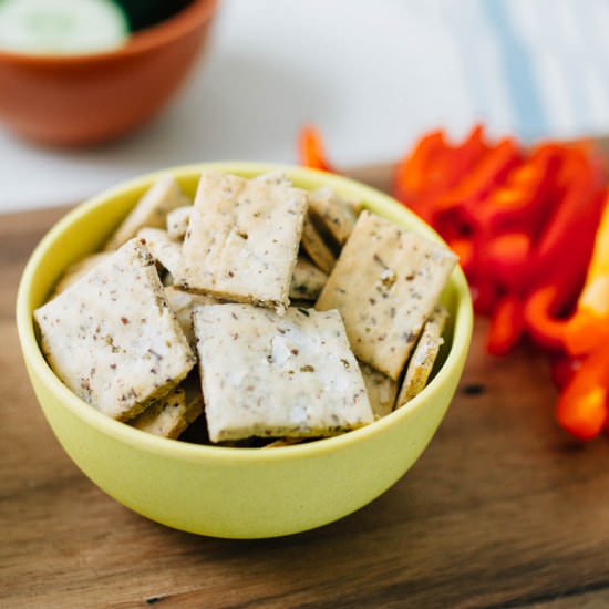 Homemade Almond Crackers