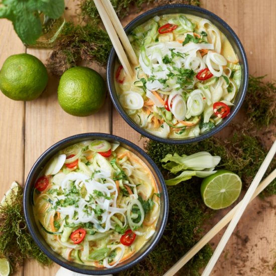 Green Thai Curry with Pak Choi