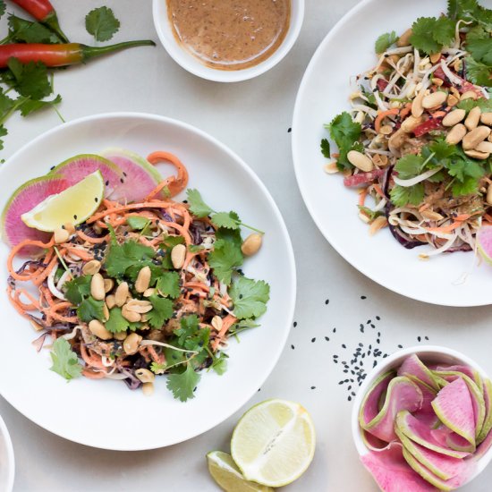 Raw Sweet Potato Pad Thai