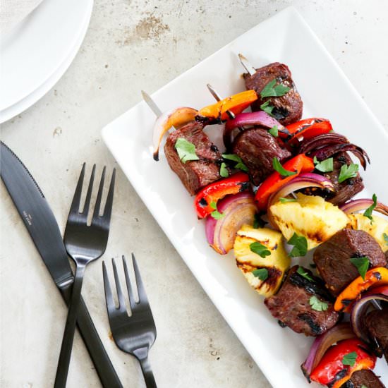 Sweet and Spicy Beef Kebabs